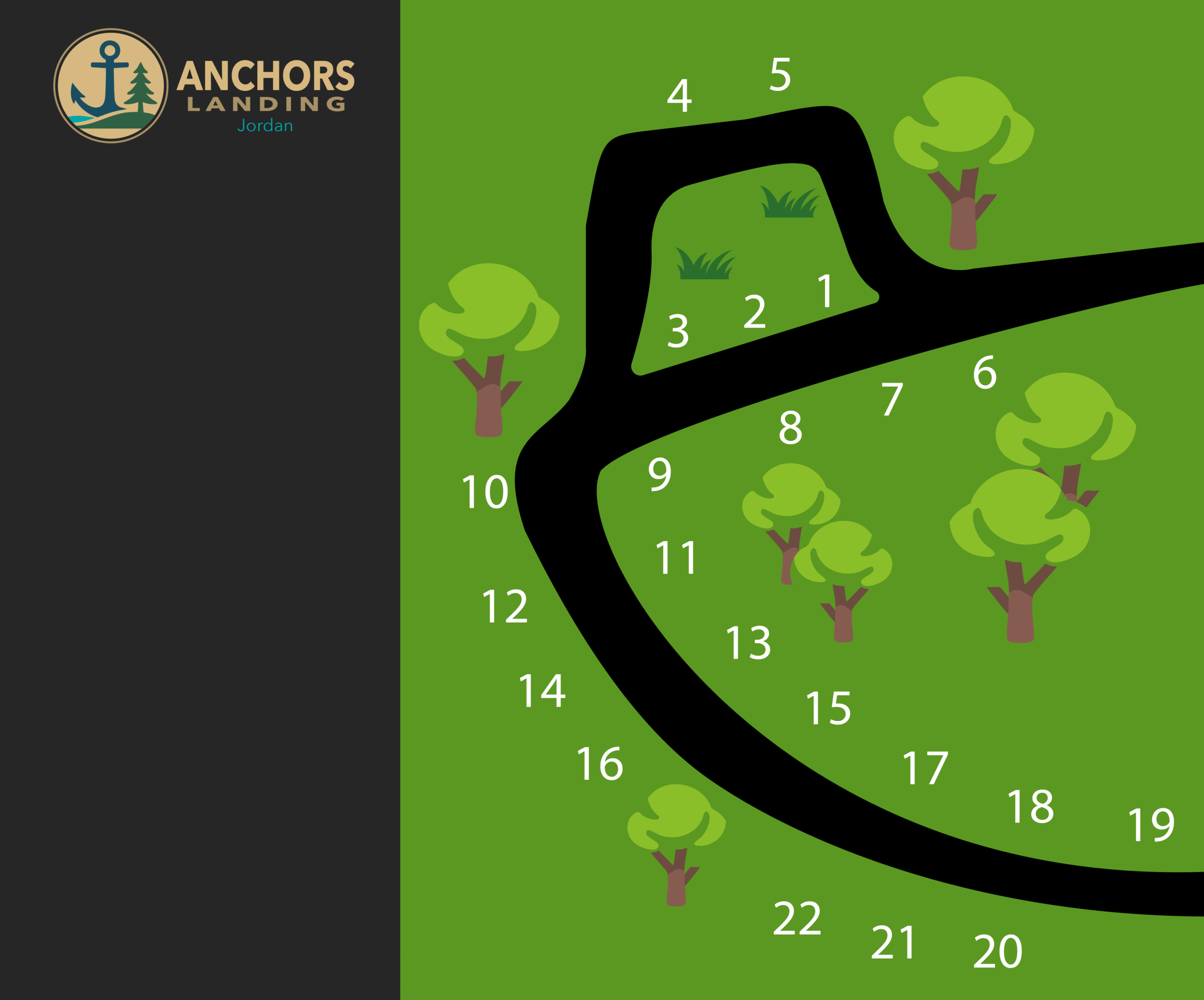 Anchors Landing Jordan map